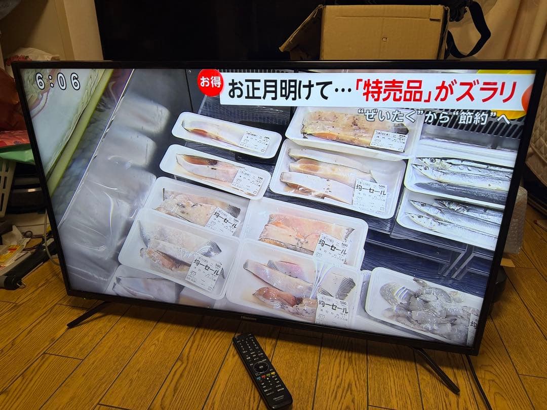 hisense 43v型 4K液晶テレビ 43F60E ハイセンス