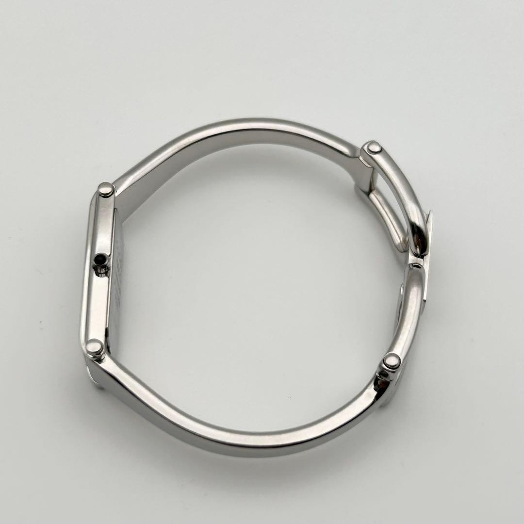 【箱有 新品電池 稼働】GUCCI 1500L GG ダイヤ バングルウォッチ