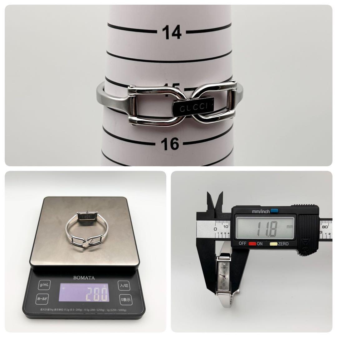 【箱有 新品電池 稼働】GUCCI 1500L GG ダイヤ バングルウォッチ