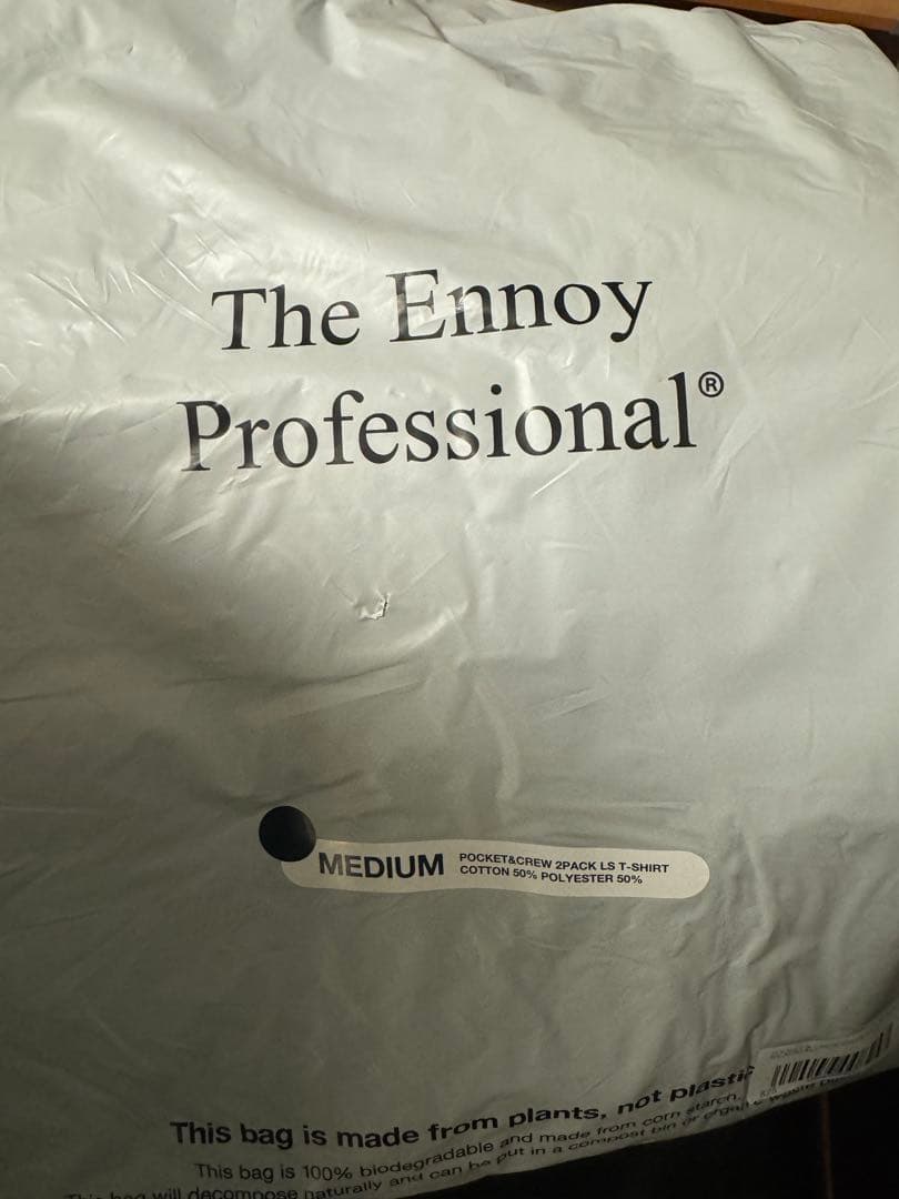 トップス ENNOY POCKET & CREW 2PACK LS T-SHIRTS M