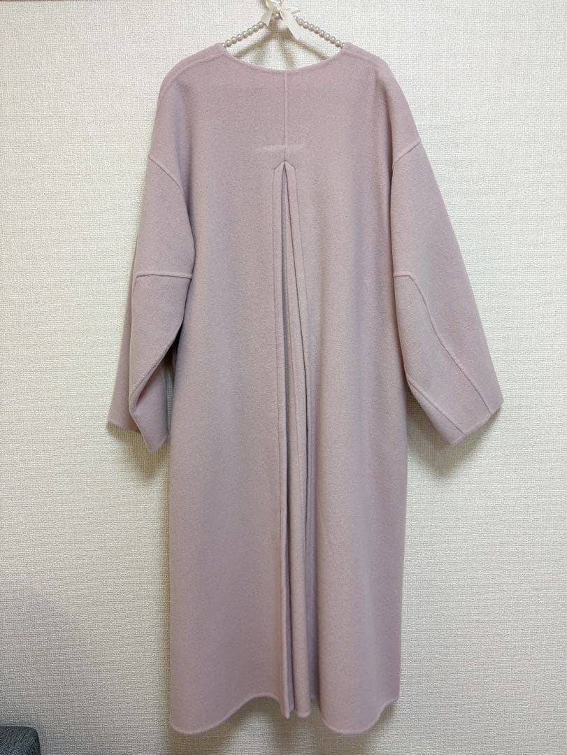 FRAY I.D カシミヤ混BALLIリバーコートピンク