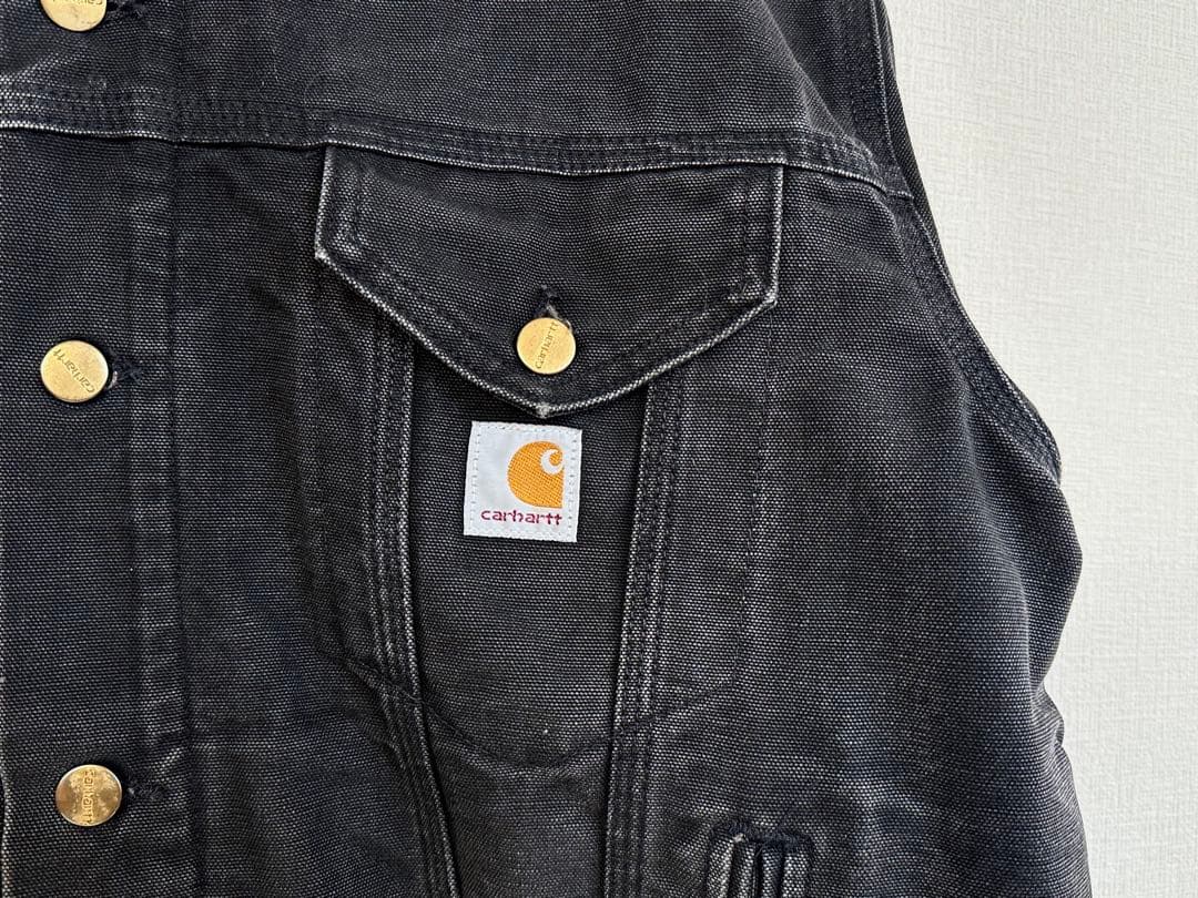 超超スペシャル 80s カーハート トラッカージャケット 46 ブラック 黒