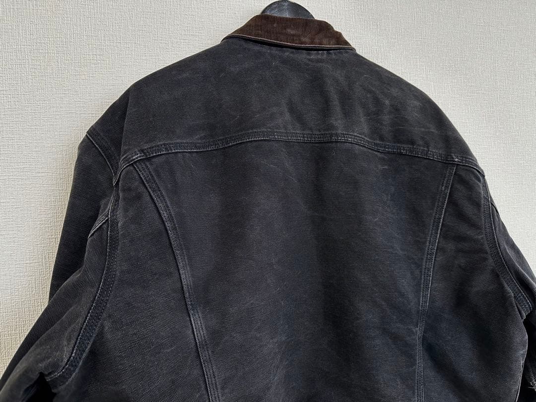 超超スペシャル 80s カーハート トラッカージャケット 46 ブラック 黒