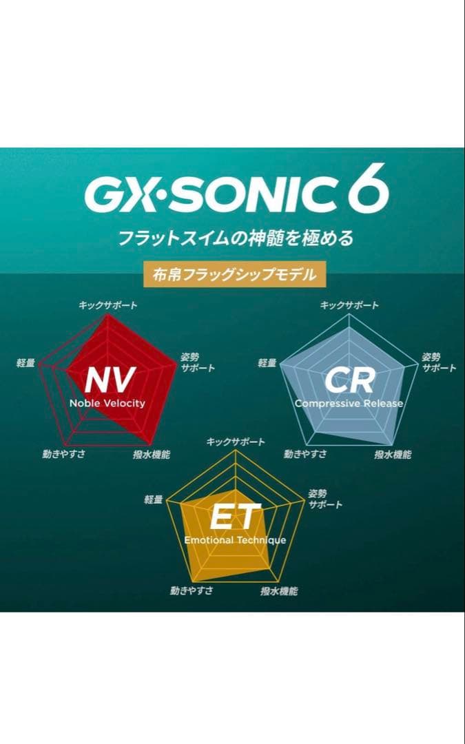 新品　Mizuno GX・SONIC 6 CR ハーフスーツ L 水着