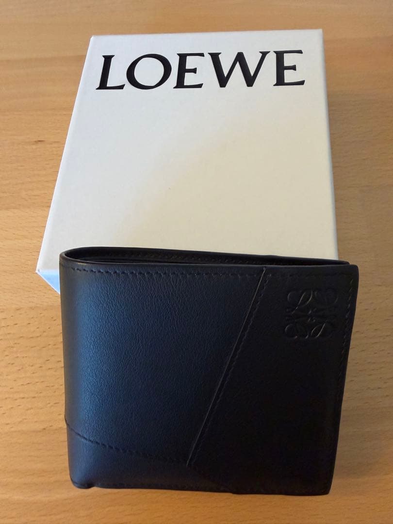 LOEWE ロエベ パズル バイフォールド ウォレット 黒 レザー二つ折り