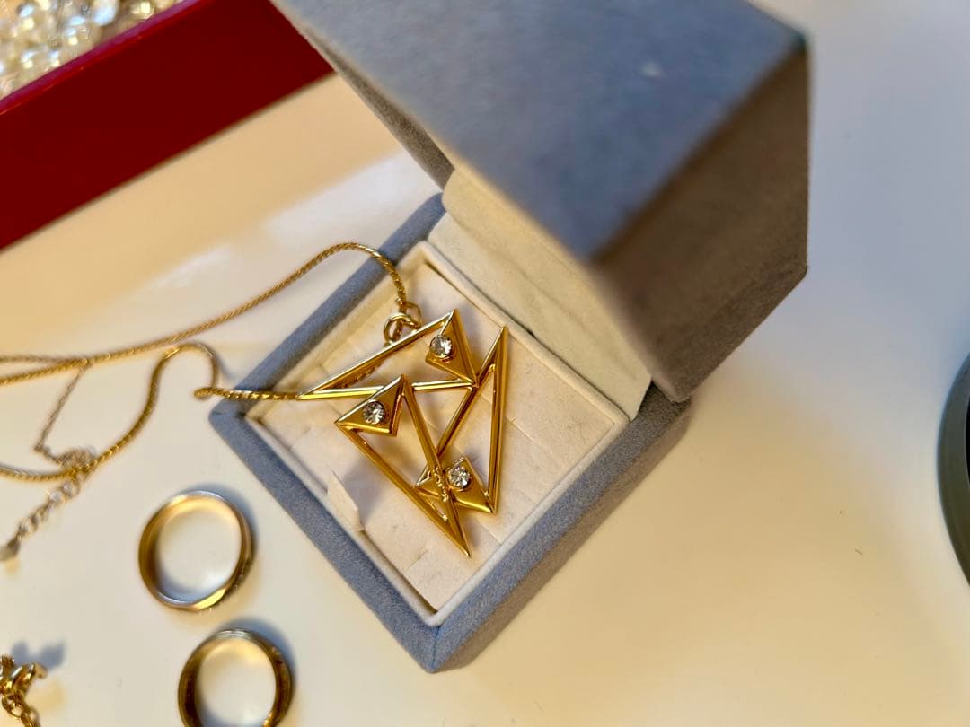 L*】様 生前整理　遺品整理　刻印ゴールドアクセサリーセット