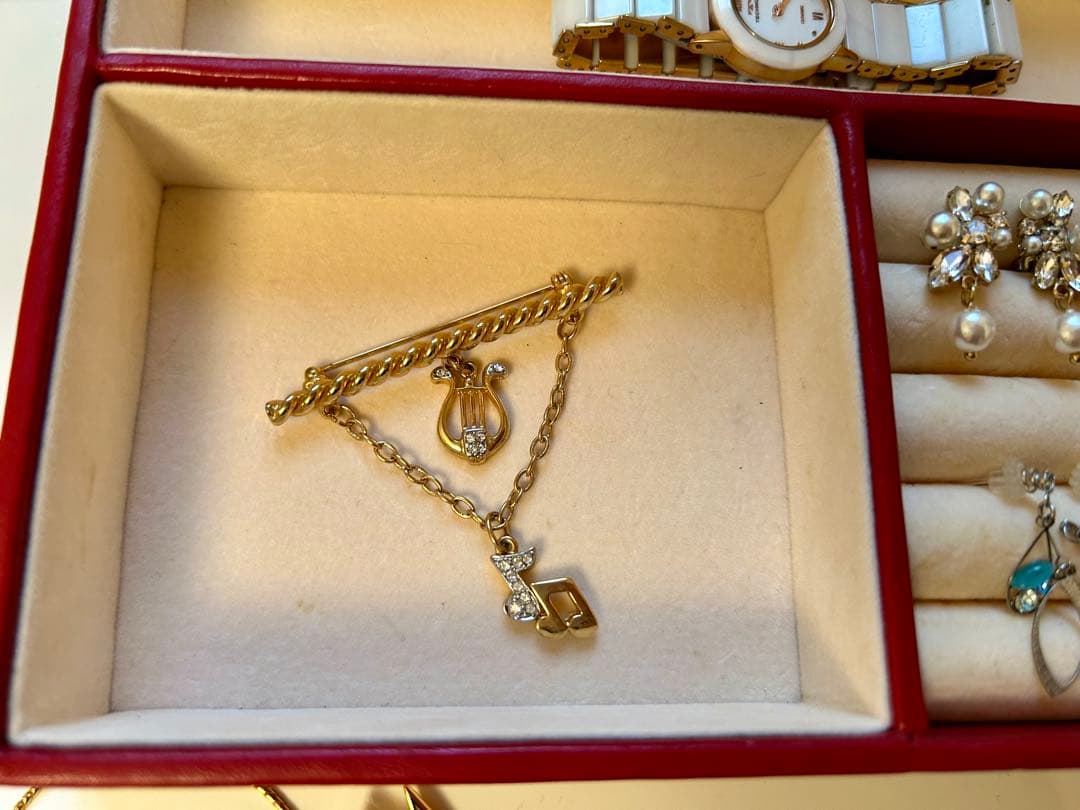 L*】様 生前整理　遺品整理　刻印ゴールドアクセサリーセット