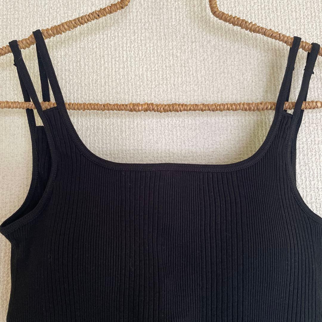 み*み様 2025AW HAKUJI ランダムリブ カップ付きタンクトップ ブラ