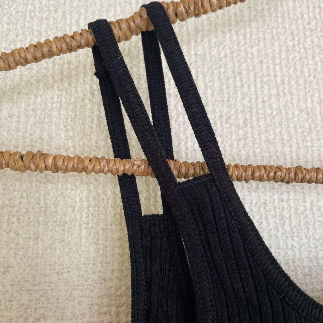 み*み様 2025AW HAKUJI ランダムリブ カップ付きタンクトップ ブラ