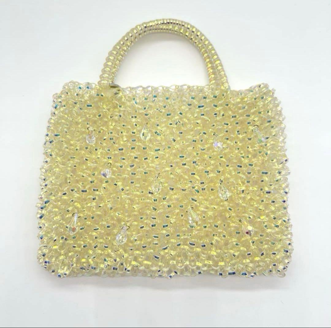 美品★アンテプリマ ピコ　チェーン付 スクエア ワイヤーバッグ スワロフスキー