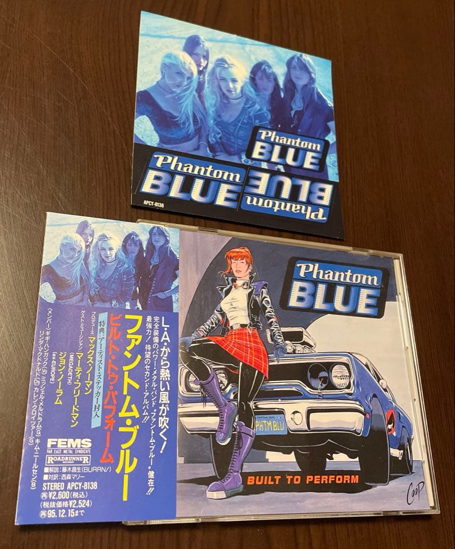ファントムブルー CD ビルトトゥパフォーム ステッカー付 レア物LAメタル