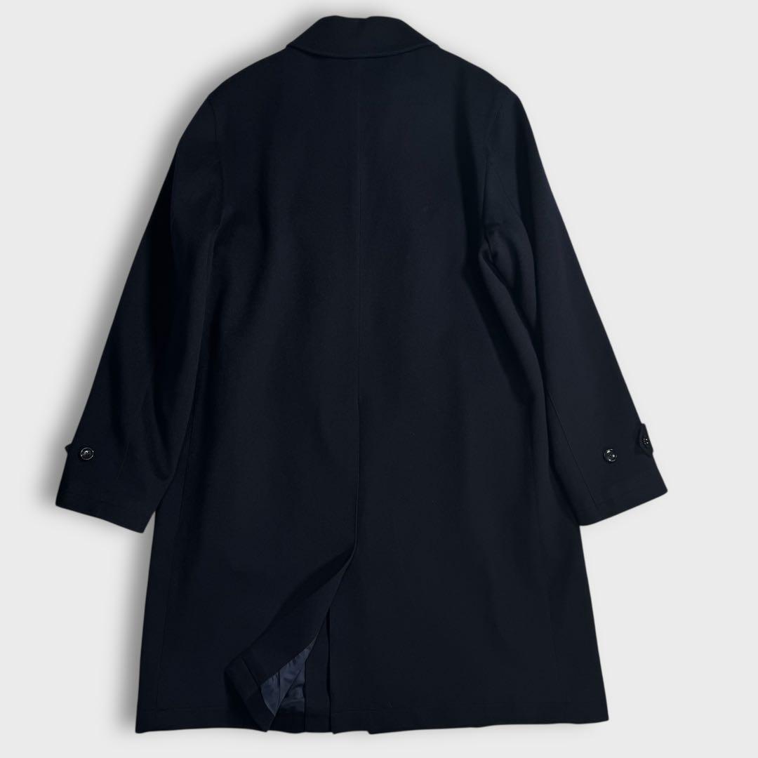 L 近年 極美品 シップス ロロピアーナ ロングコート ネイビー 23AW