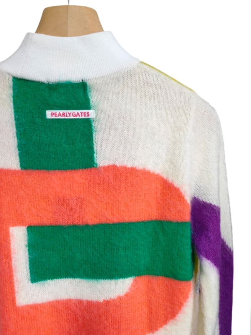 ト*)様 新品7万円 パーリーゲイツ モヘアニット＆スカート ふわふわ上下セット