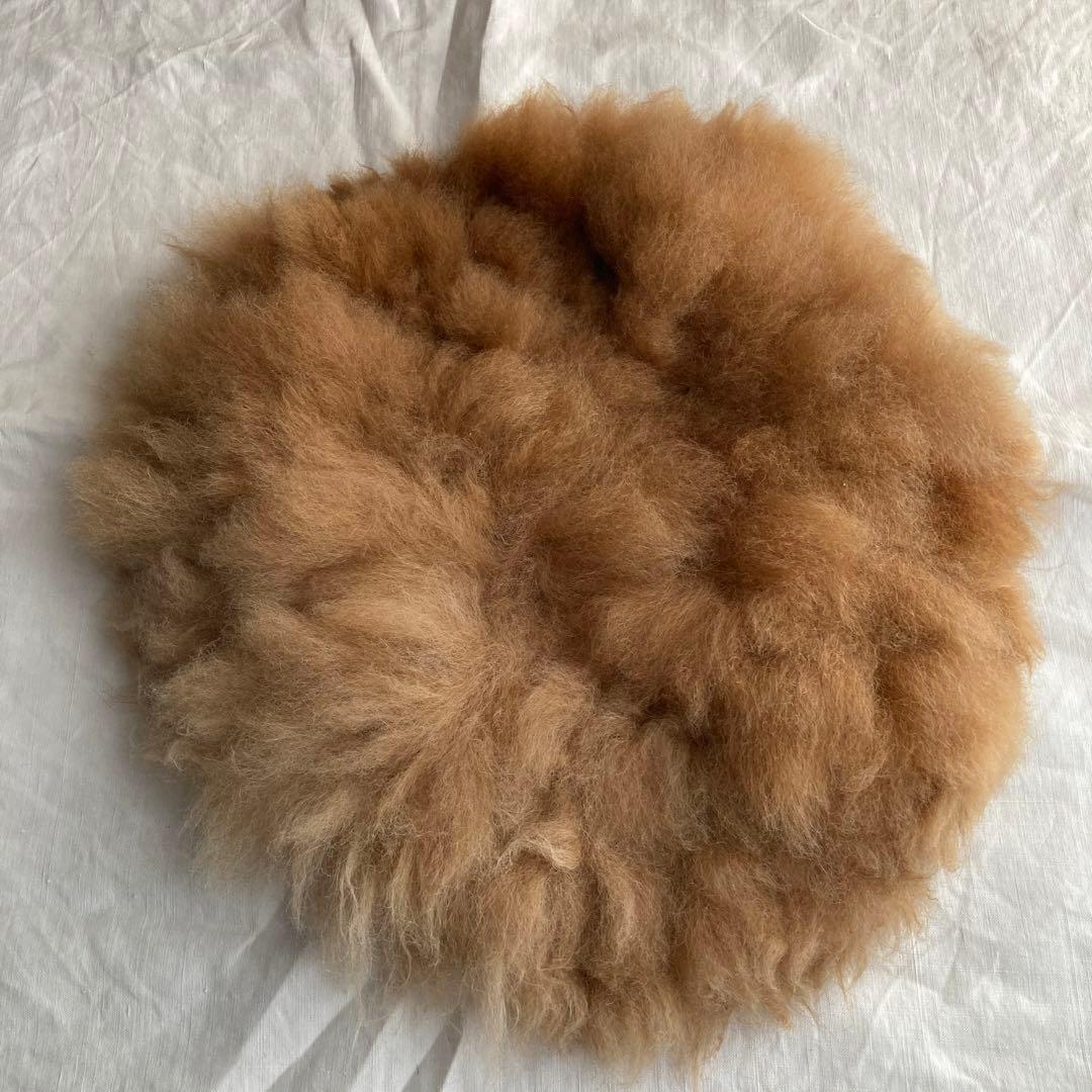 ぽん　アルパカ　ラグ マット