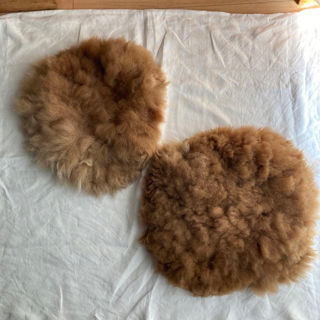 ぽん　アルパカ　ラグ マット