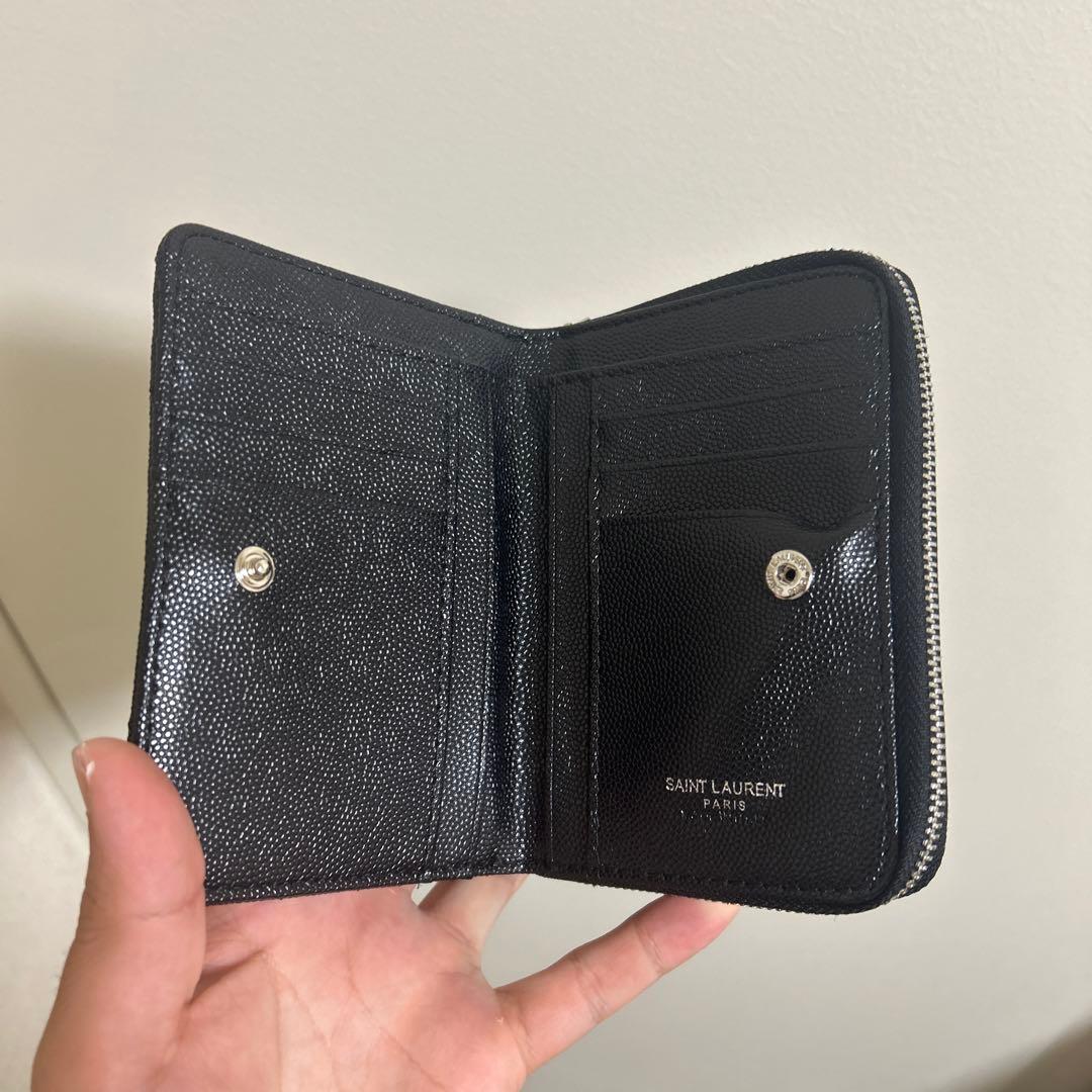 YSL ブラック ミニ財布 イヴ・サンローラン