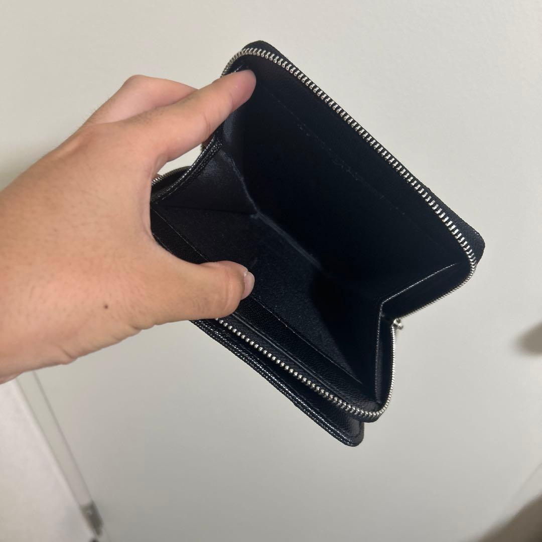 YSL ブラック ミニ財布 イヴ・サンローラン