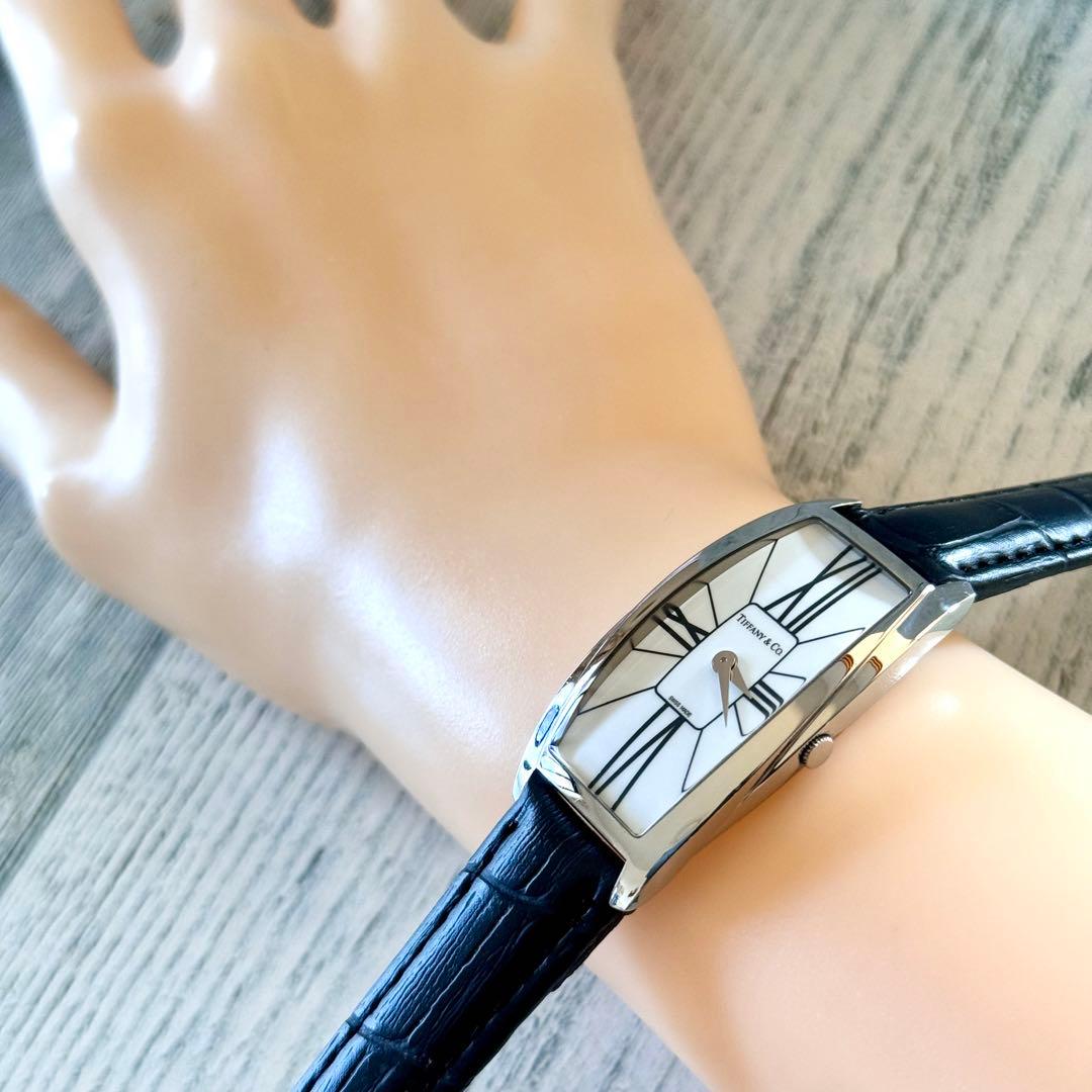 【希少】TIFFANY&Co ティファニー 腕時計 ジェメア ホワイト ブラック