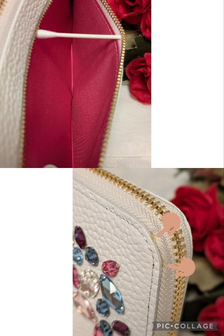 【新品】ADMJ　❤️牛革 カラーグラデーション Lジップウォレット❤️