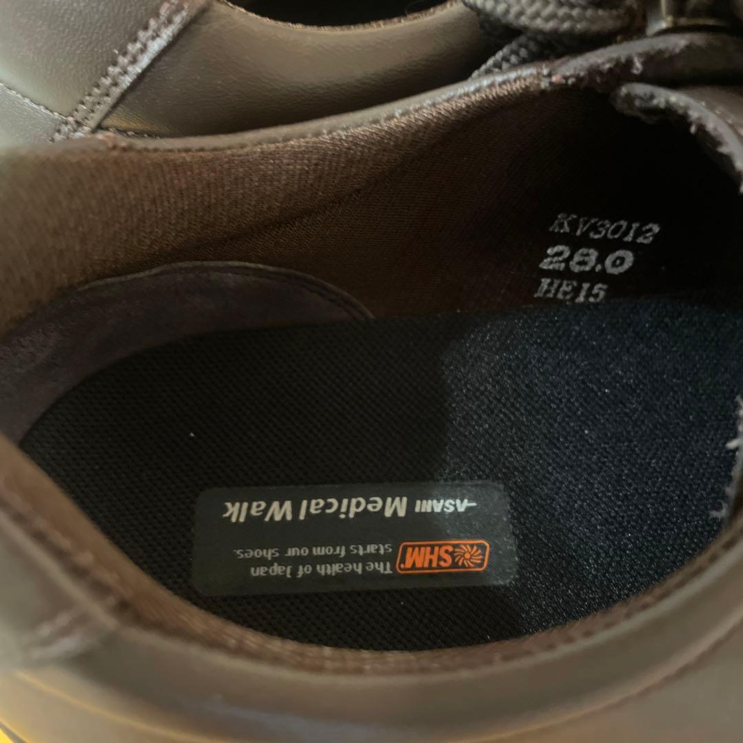 アサヒメディカルウォーク「紳士用」 WK MO28ダークブラウン　サイズ28cm