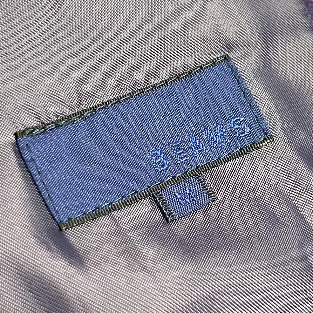 00s【美品】BEAMS/ビームス/袖レザースタジャン/アワードジャケット/牛革