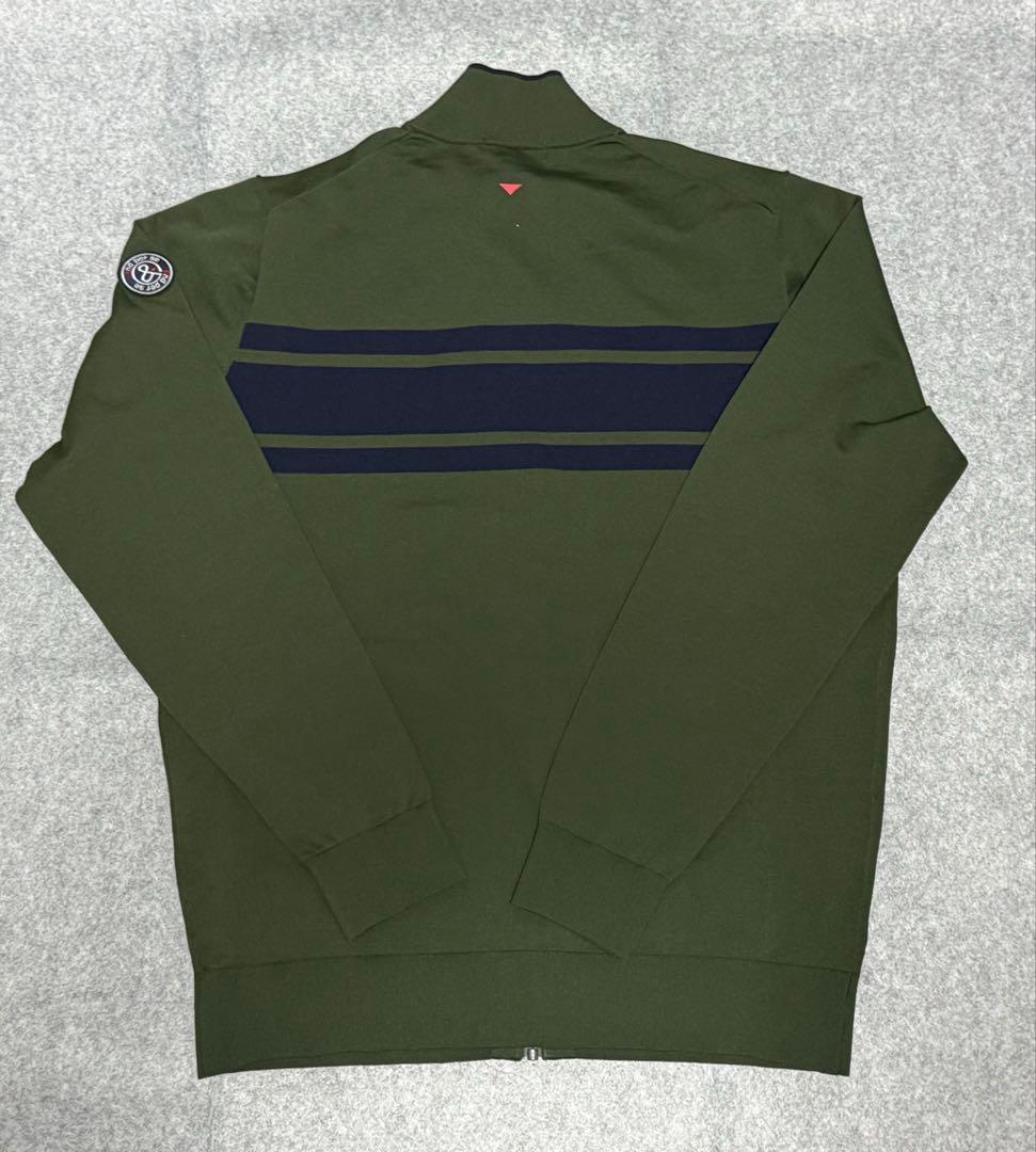 【未使用】and per se ジップアップ アクティブニットブルゾン LL