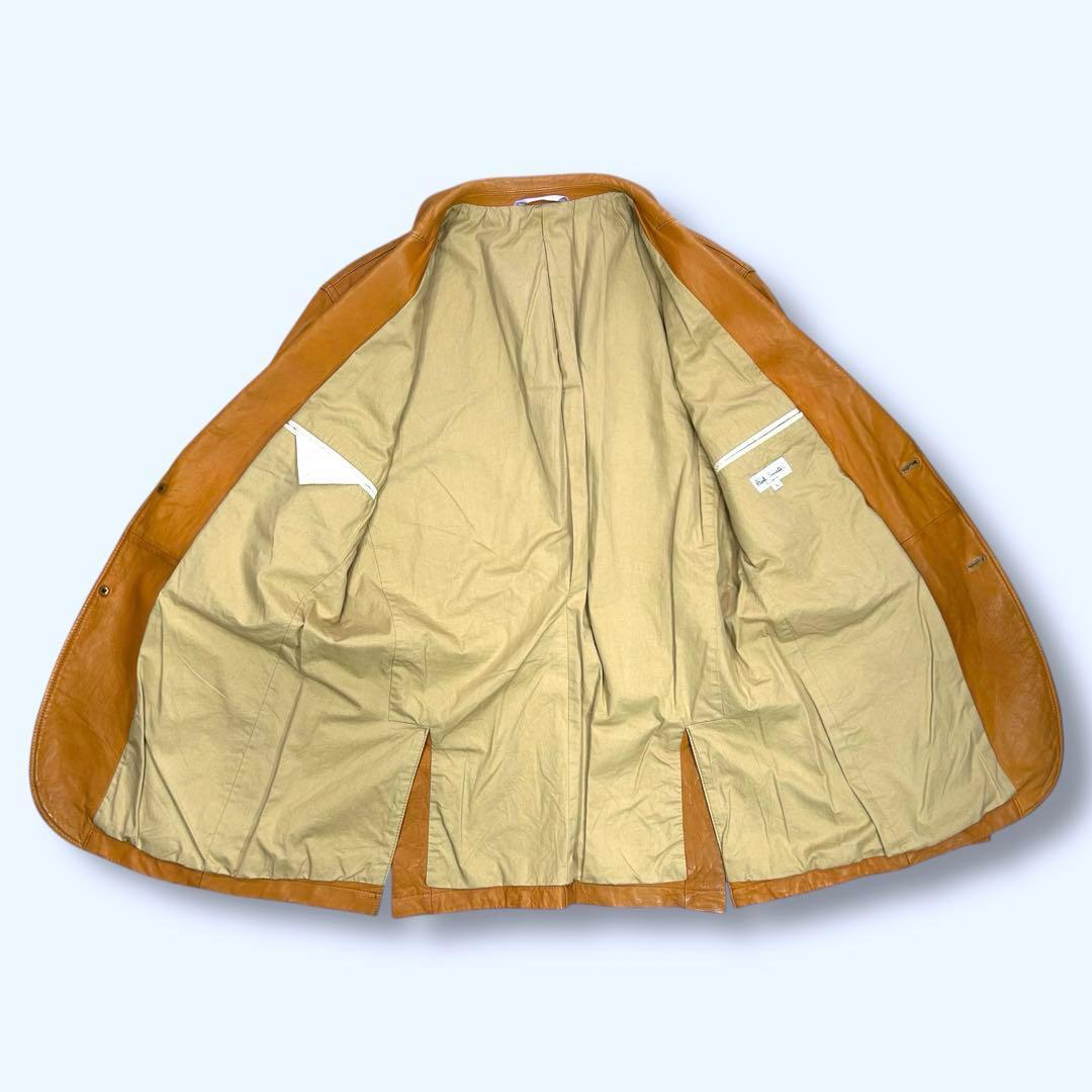 Paul Smith ポールスミス テーラードジャケット 羊革 キャメル