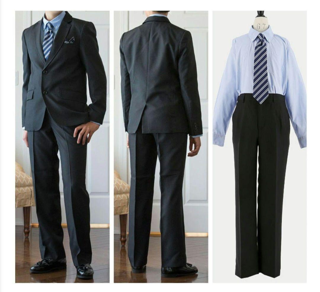 美品　キャサリンコテージ　160E　卒服　スーツセット　黒　大きいサイズ