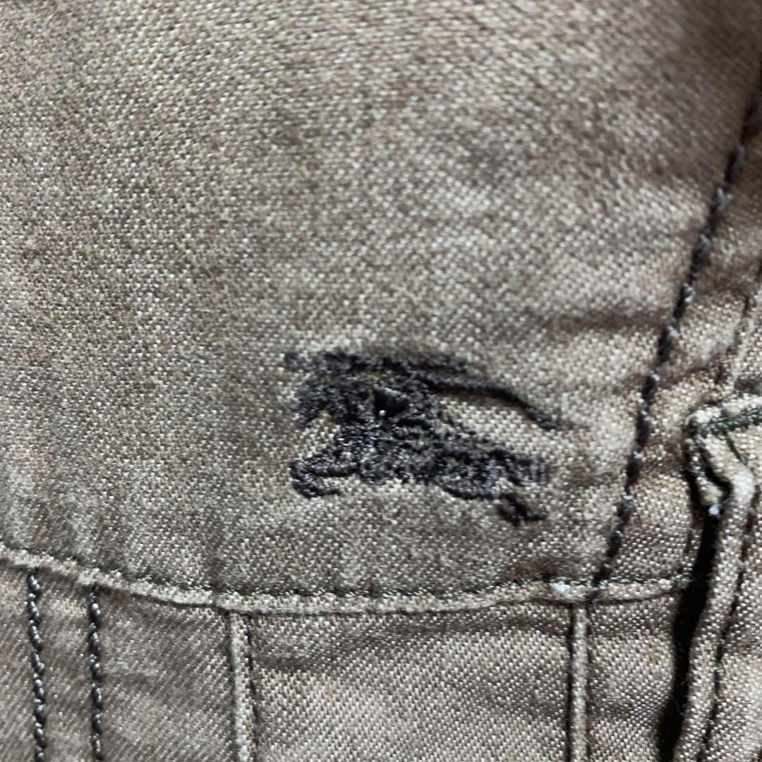 バーバリーブルーレーベル オーバーオール セレブ 高級 騎士 刺繍 ナイトホース