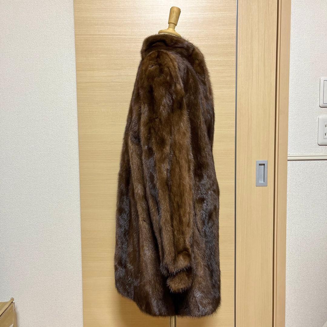 【美品】ミンク茶色 コート SAGA Belle vison タグ付