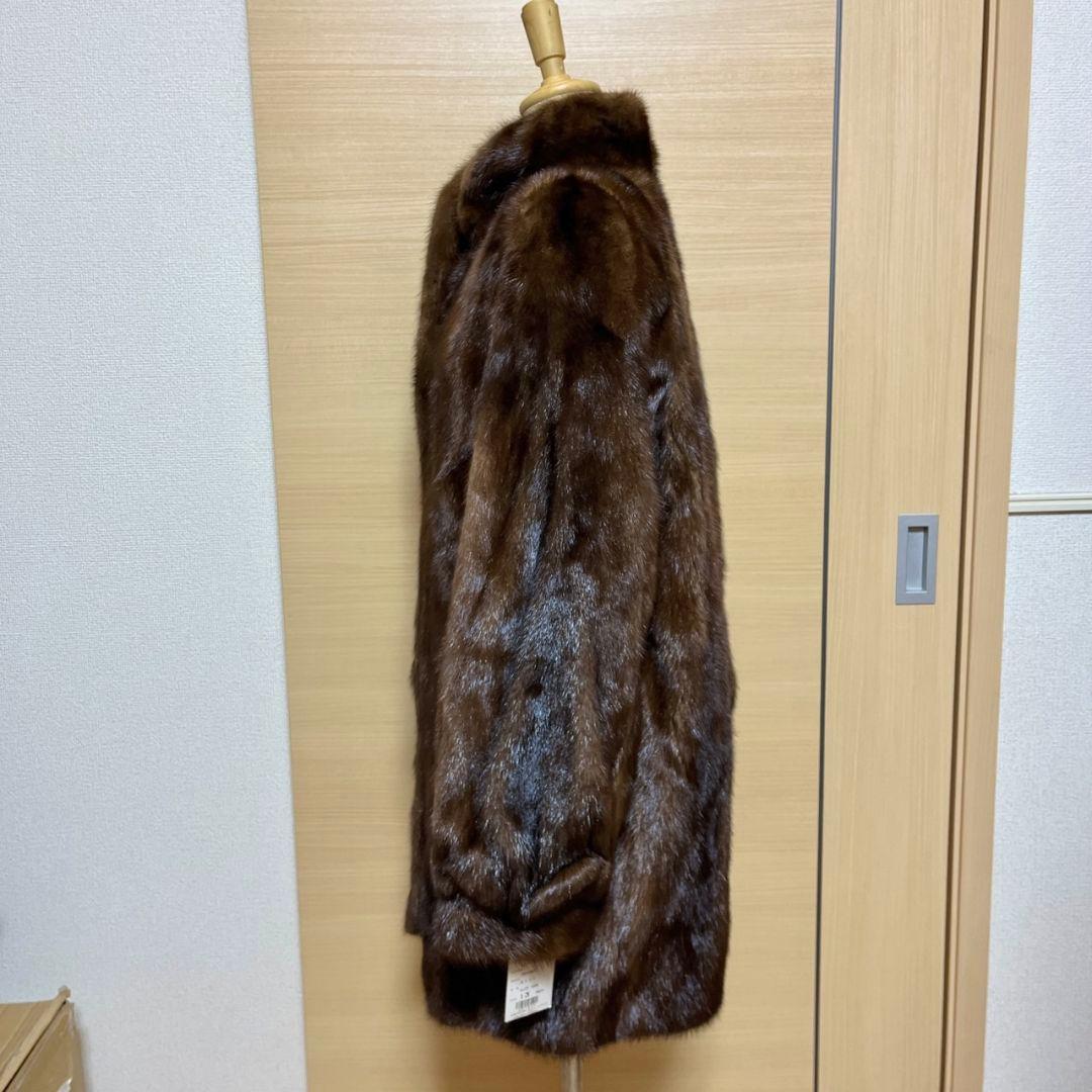 【美品】ミンク茶色 コート SAGA Belle vison タグ付