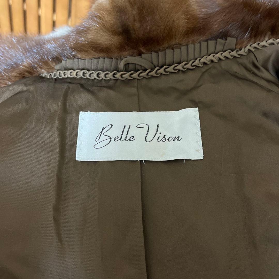 【美品】ミンク茶色 コート SAGA Belle vison タグ付