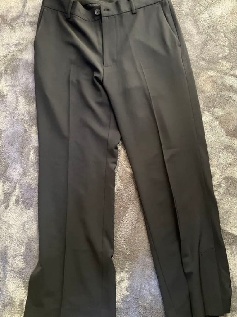 Lui's サイドスリットフレアパンツ ブラック