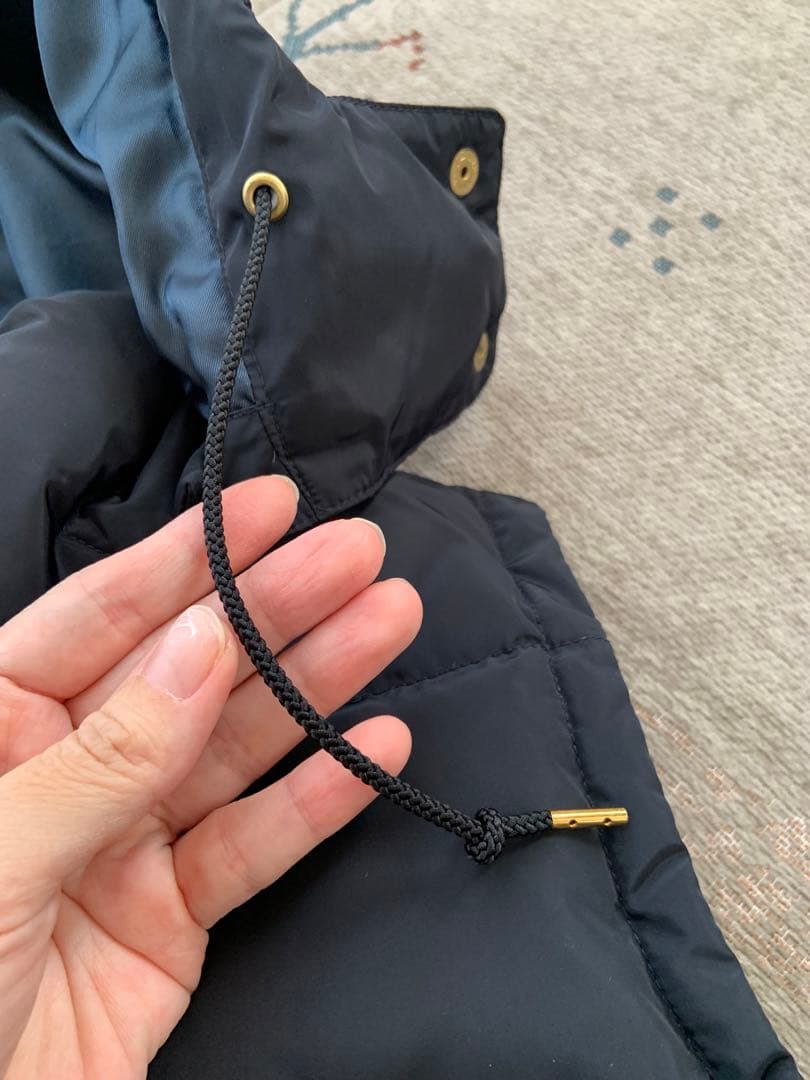 最終お値下げ！IÉNA フード付きネイビー ダウンベスト