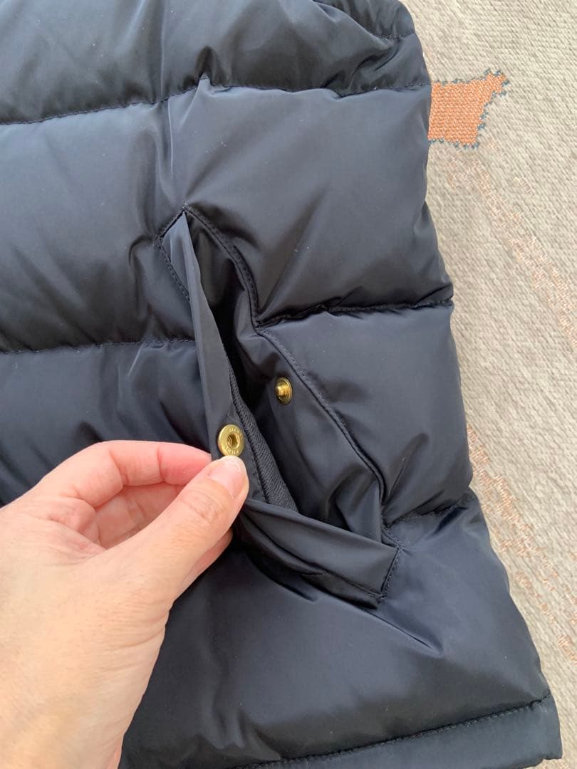 最終お値下げ！IÉNA フード付きネイビー ダウンベスト