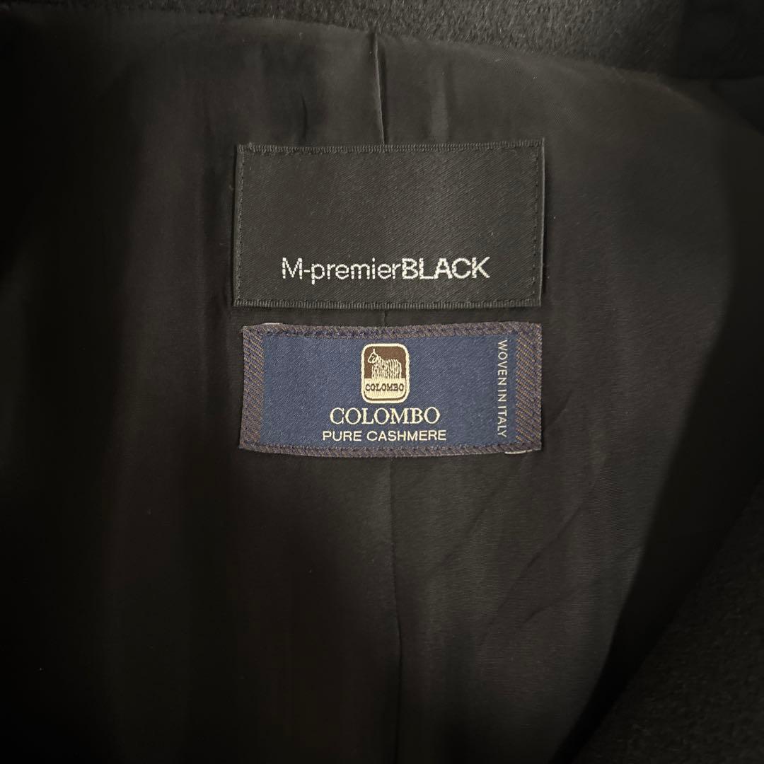 M-premierBLACK カシミヤロングコート