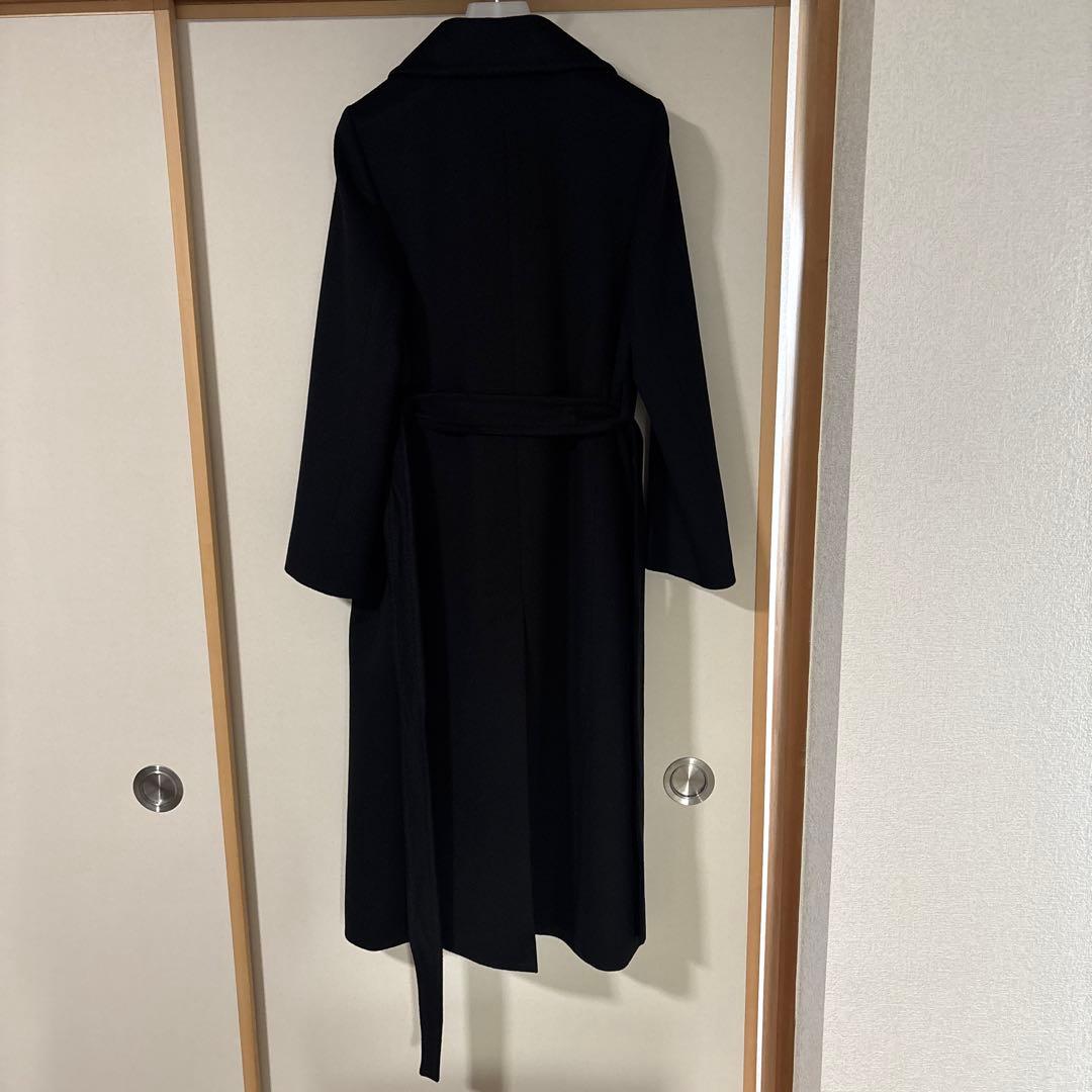 M-premierBLACK カシミヤロングコート