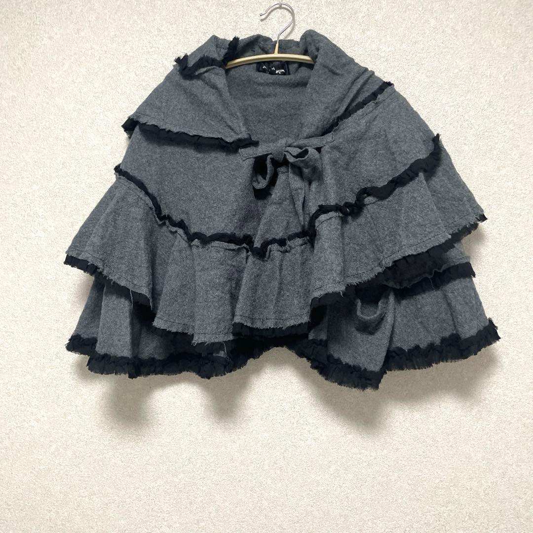 COMMEdesGARCONS フリルボレロショートケープ