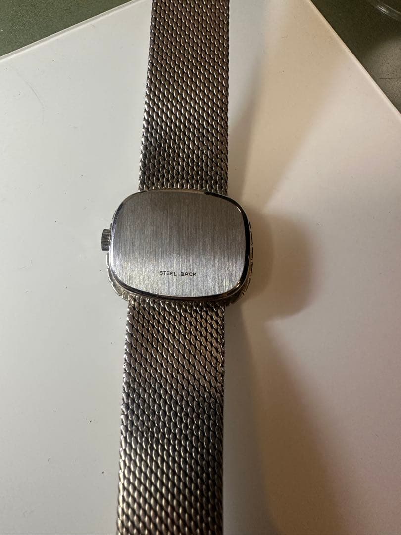 OMEGA 手巻き時計 青文字盤 ストーン装飾　オメガ ジュネーブ