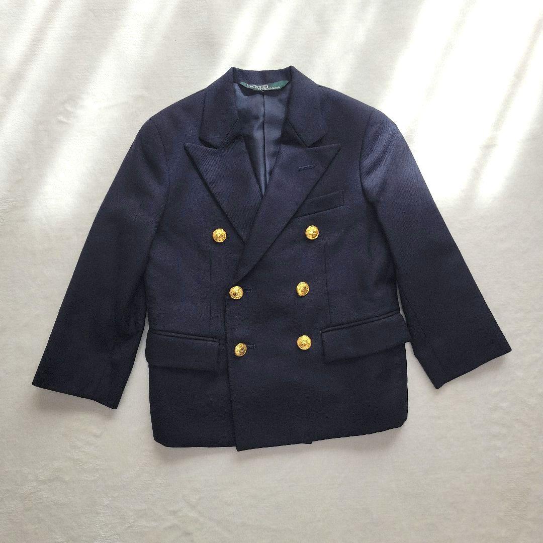 ポロバイラルフローレン 金ボタン フォーマルセットアップ ネイビー 110 美品