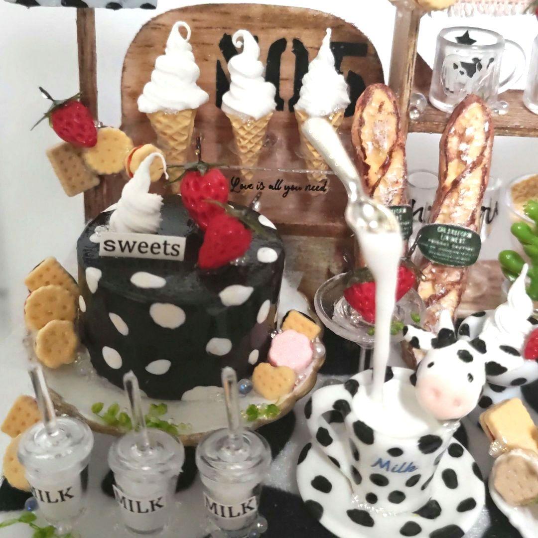 No.Ｃ230 楽しいモゥモゥスイーツセット　(全てテーブルと接着済み)