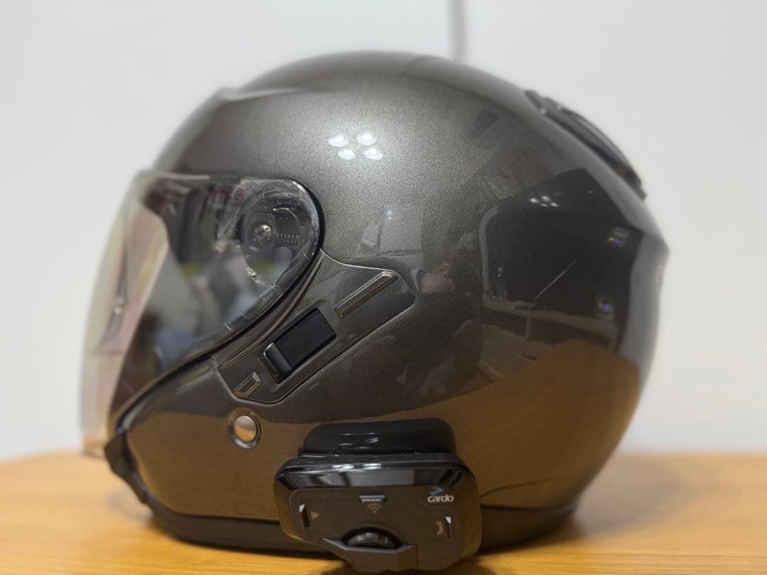 SHOEI J-Cruise ジェットヘルメット　cardo4+(難あり)取付