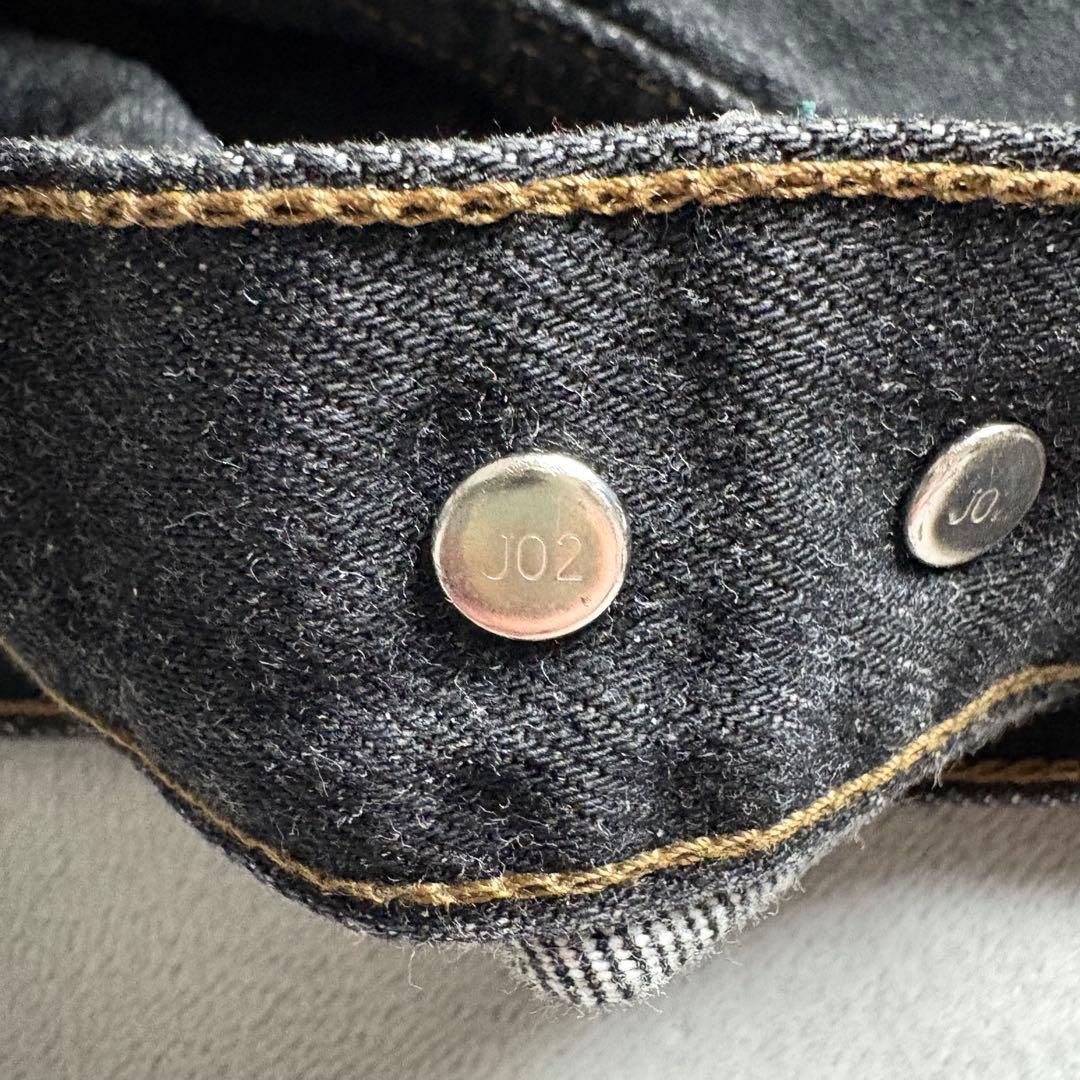 90s Levi's 先染めブラック　デニムトラッカージャケット　w7505