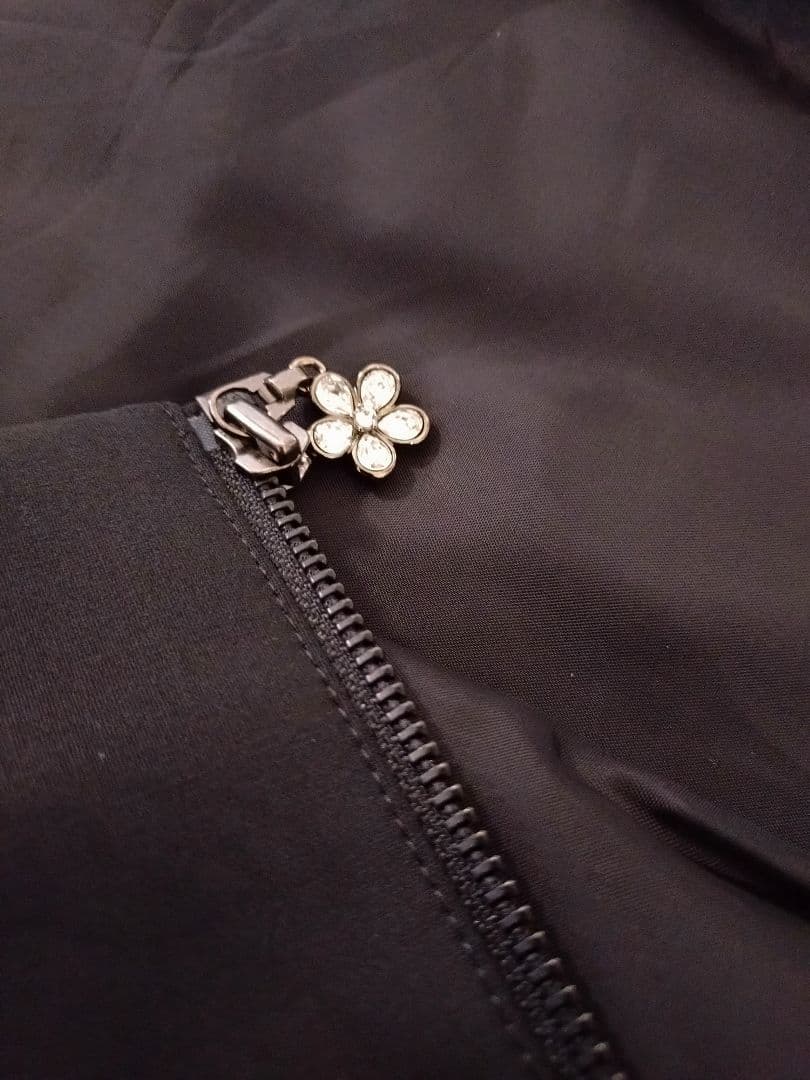 Rene ルネ　34 ブラック フード付き Aラインコート