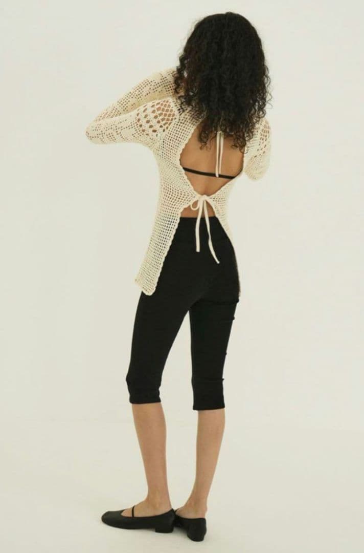 パンツ CLANE CAPRI RIB PANTS