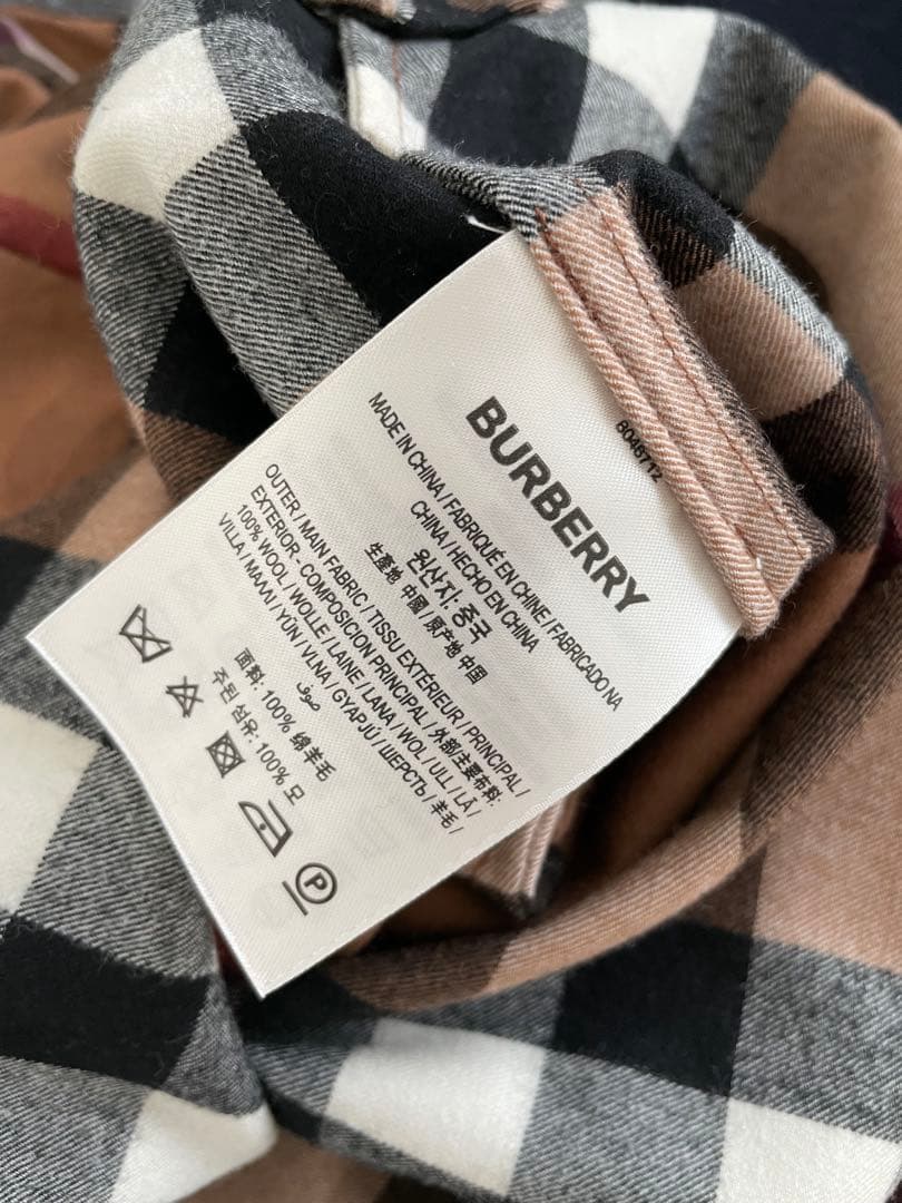 BURBERRY バーバリー 長袖 チェック　 シャツ　ワンピース　ノバチェック