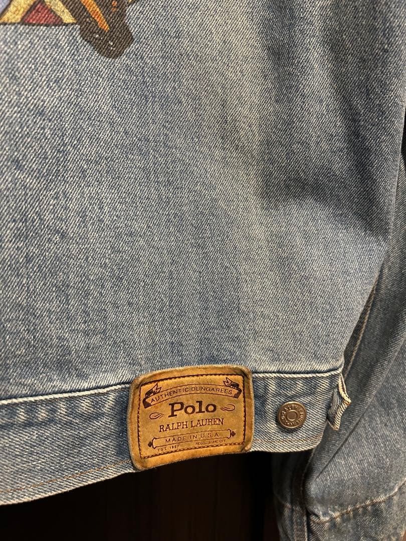 80s〜 ヴィンテージ ラルフローレン　デニムジャケット　インディアンヘッド