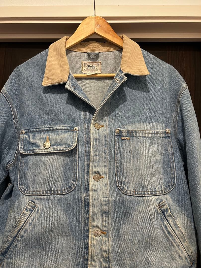 80s〜 ヴィンテージ ラルフローレン　デニムジャケット　インディアンヘッド