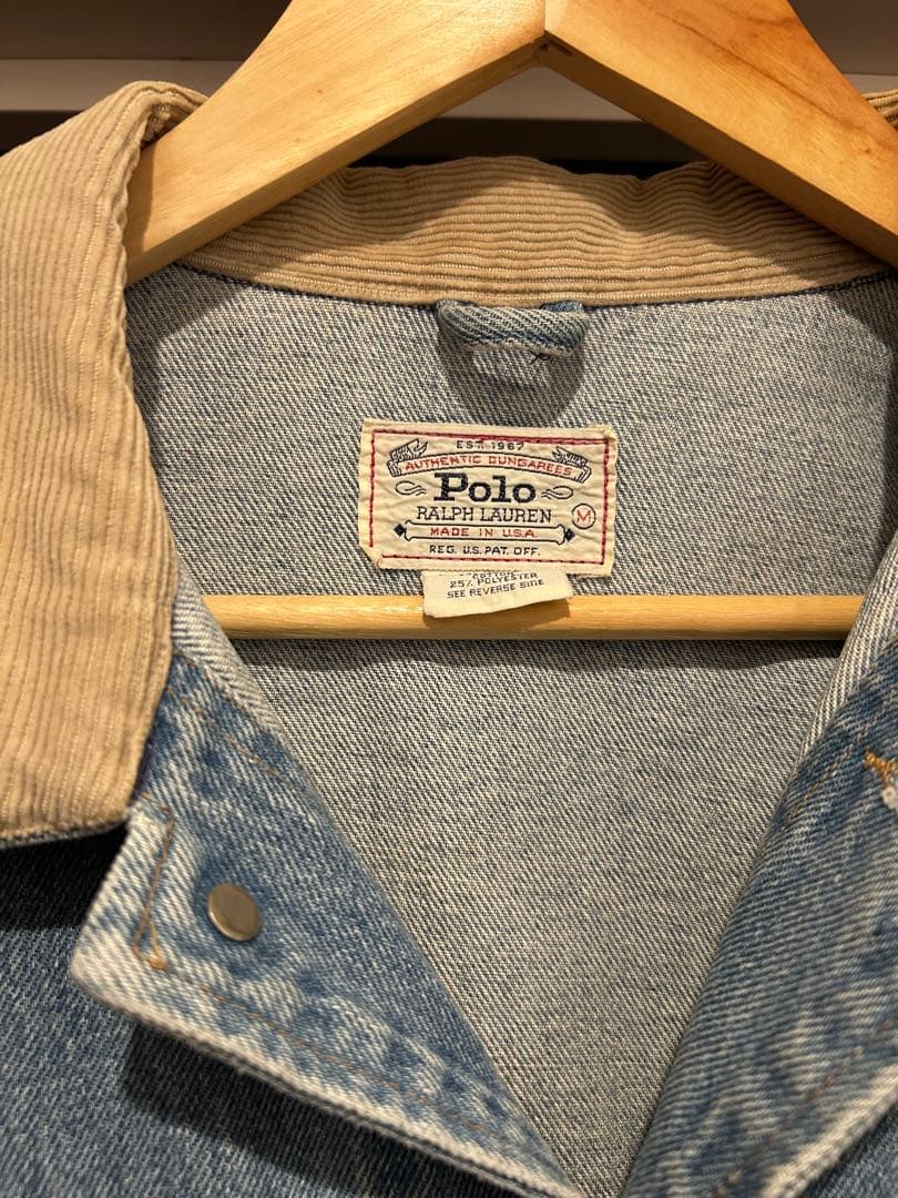 80s〜 ヴィンテージ ラルフローレン　デニムジャケット　インディアンヘッド