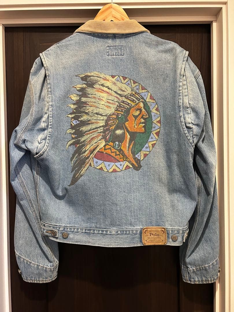 80s〜 ヴィンテージ ラルフローレン　デニムジャケット　インディアンヘッド